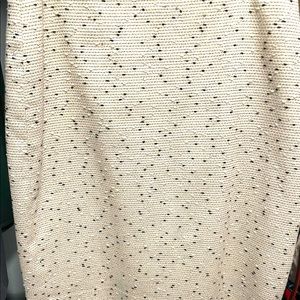 Talbots creamed color pencil skirt